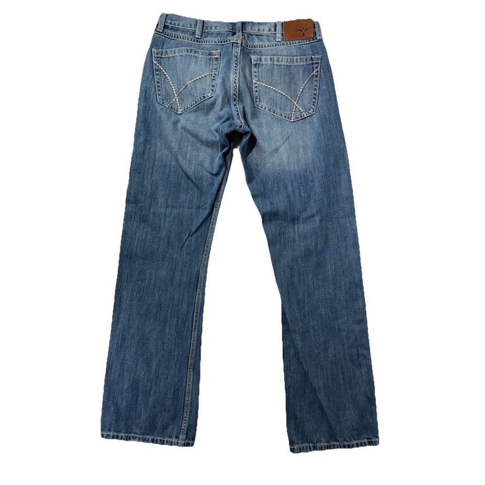 Wrangler 20X Style 42 Vintage Boot Jeans Tag 34x34 Men's Western Blue Denim 0648 - Picture 3 of 7